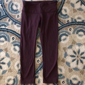 Lululemon Maroon Cropped Align Leggings